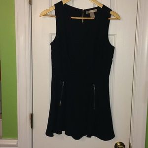 Love 21 Sleeveless black dress with shorts